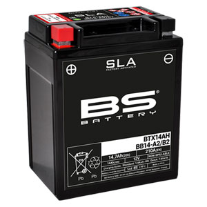 BS-battery BTX14AH (FA)  AGM SLA 12, 12 , 210  133x90x164,  ( +/- ), (YTX14AH-BS, YB14-A2, YB14-B2) 300758