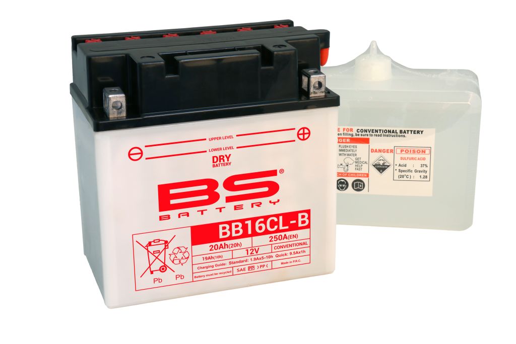 BS-battery BB16CL-B  DRY, 12, 19   175x100x175,  ( -/+ ), (YB16CL-B) 310579