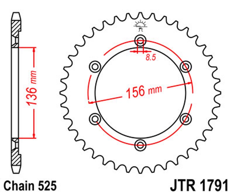 JT   JTR1791.43 Suzuki DR650 SE 96-20, XF650 Freewind 97-02 JTR1791.43
