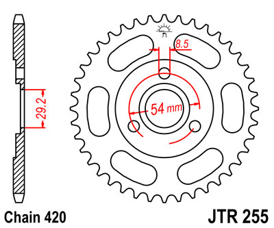 JT   JTR255.35 Honda Z50 Monkey 79-99 JTR255.35