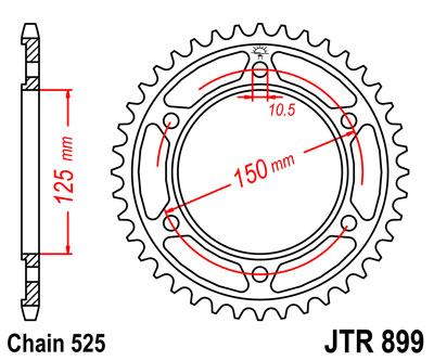 JT   JTR899.42 KTM 990 Adventure  05-13, 1090 Adventure 17-19, 1290 Super Adventure 15-20 JTR899.42