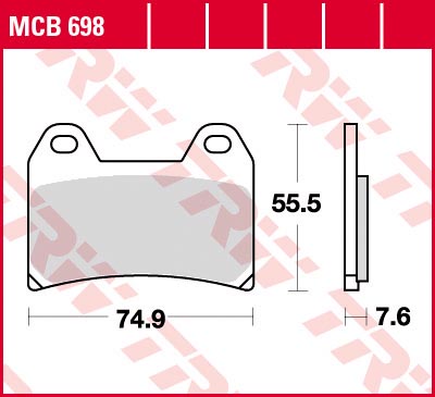    TRW MCB698 Honda CB400 Super Four S NC31 97-  MCB698