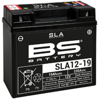 BS-battery SLA12-19  AGM SLA 12 18 , 235A 182x77x168,  ( -/+ ), (GEL12-19) 300632