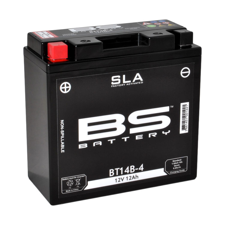 BS-battery BT14B-4 (FA)  AGM SLA, 12, 12 , 210  150x69x145,  (+ / -), (YT14B-4) 300644