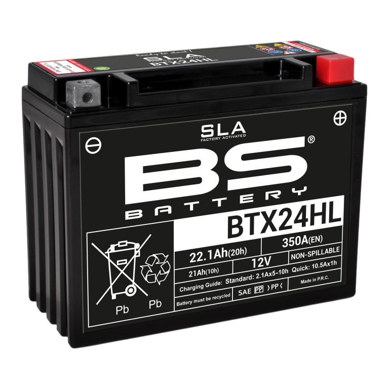 BS-battery BTX24HL (FA)  AGM SLA, 12, 21   205x87x162,  ( -/+ ), (YTX24HL-BS) 300770