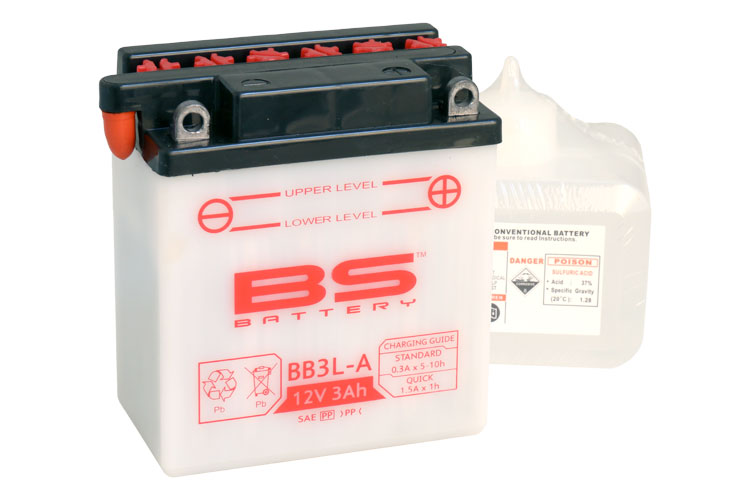 BS-battery BB3L-A  DRY, 12, 3   98x56x110,  ( -/+ ), (YB3L-A) 310589