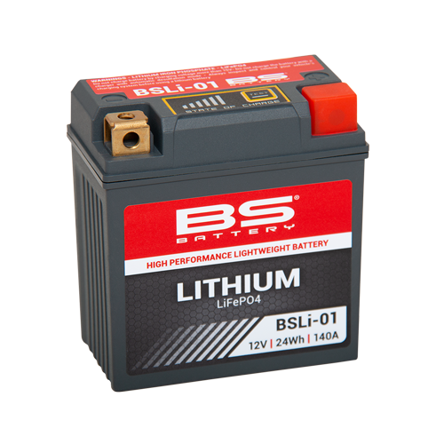 BS-battery BSLI-01   - BS-Lithium 12 2 , 25,6 Wh, 120A 86x48x90,  ( -/+ )  (KTM 7911153000, 77311953000) 360101