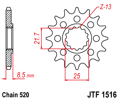 JT   JTF1516.14 Kawasaki, Suzuki JTF1516.14
