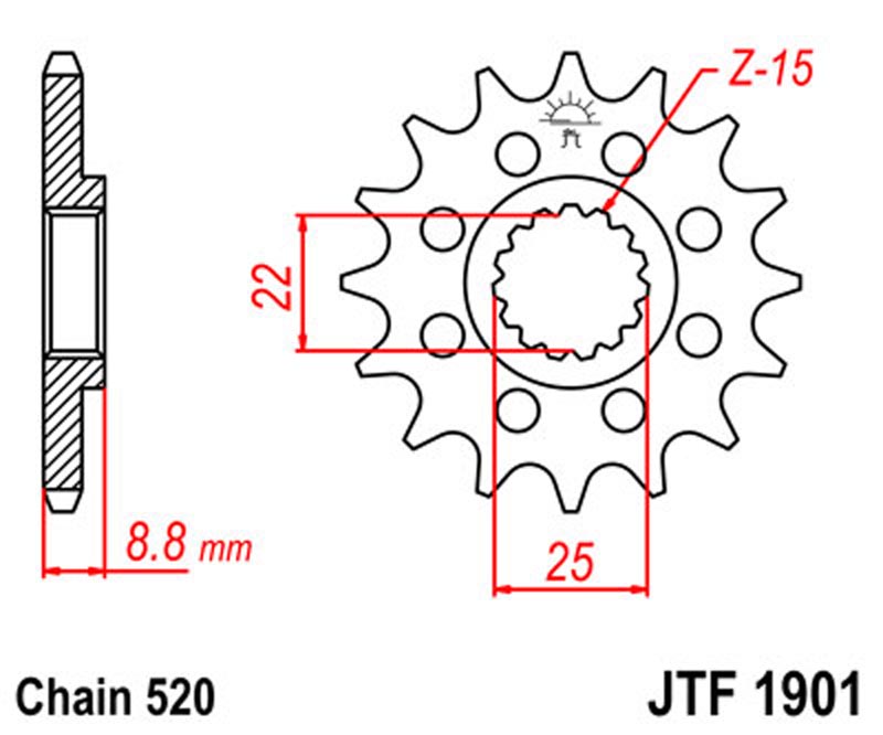 JT   JTF1901.14SC   KTM, Husqvarna, Husaberg, Betamotor JTF1901.14SC