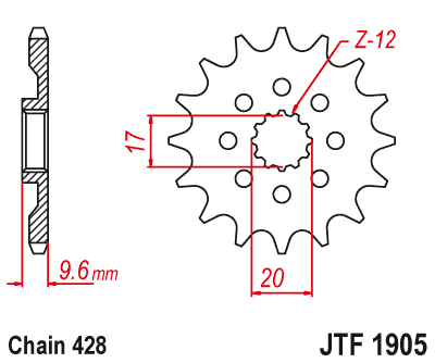 JT   JTF1905.13 KTM 85SX 18-20, Husqvarna 85TC 18-20 JTF1905.13