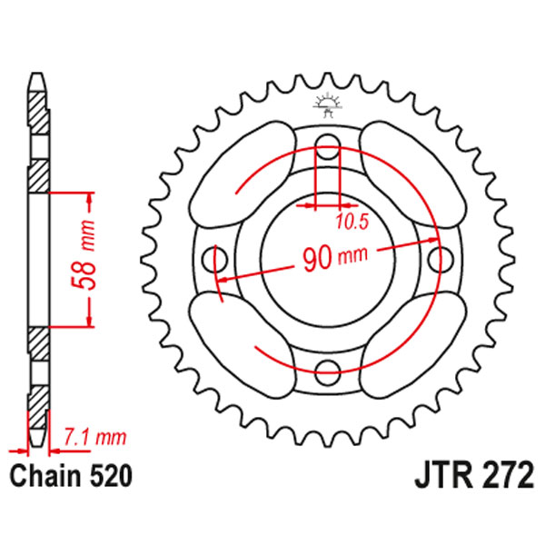JT   JTR272.31 Honda CB250 98-02 JTR272.31