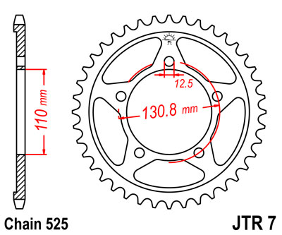 JT   JTR7.44 BMW S1000RR 09-18, S1000R 13-20, S1000XR 14-20 JTR7.44