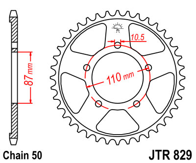 JT   JTR829.45 Suzuki RF600 93-97, GSX-R750 86-90, GSX-R600 82-93, GSX-R1100 86-88, GSF600 Bandit 95-04, GSX600 Katana 89-06, GSX750 89-06, GSX-R400 88-89 JTR829.45