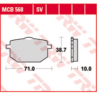    TRW MCB568 Yamaha XTZ600 Tenere 86-91, XT600 87-90  MCB568
