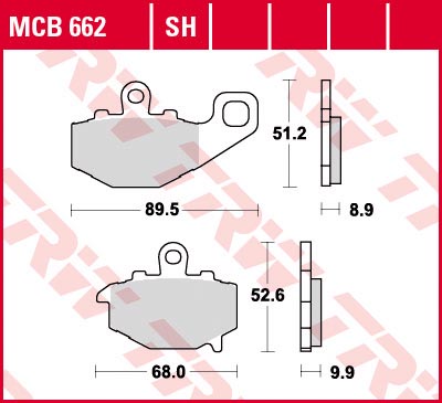    TRW MCB662  Kawasaki 	ER-6 06-16, KLE650 Versys 07-14, Z1000 03-22, Z1000SX 11-22, ZX-10R Ninja 04-09, ZX-6R 94-16, ZX-9R 94-04, ZZR400 93-99  MCB662