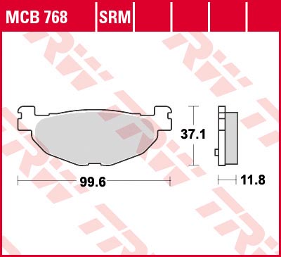    TRW MCB768 Yamaha XP500 T-Max 04-12, YP400 Majesty 04-13  MCB768