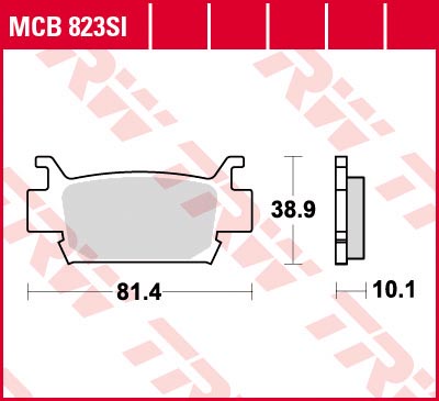    TRW MCB823SI Honda TRX680FA 06-20, TRX500 05-11  MCB823SI