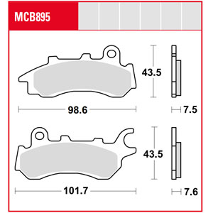   TRW MCB895  Honda CB125F 17-21  MCB895